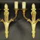 Pair of Louis XVI style torch lamps