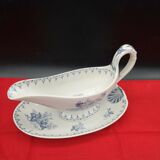 Saucière en faïence Sarreguemines modèle Flore