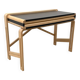 Solid wood and formica desk made by a cabinetmaker.