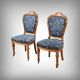 Paire de chaises en chêne, style Louis-Philippe, milieu XXème