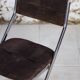 5 tubular chairs in suede and chrome by Roche Bobois, 1970.