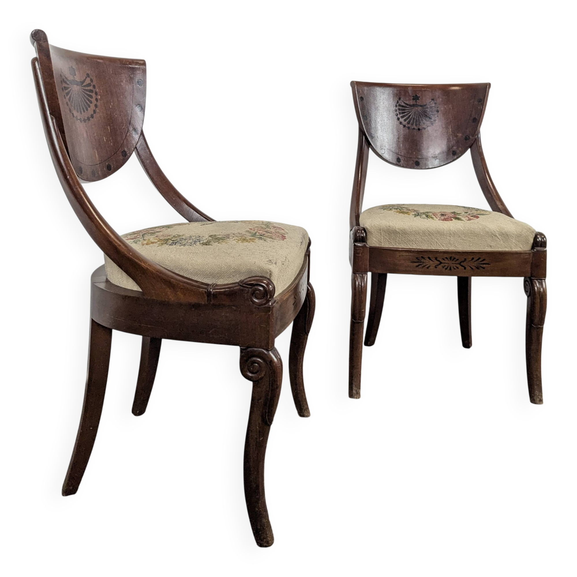 Pair of Restoration style chairs