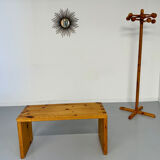 Vintage solid pine coat rack designed by Reiner Daumiller from the 1970s.