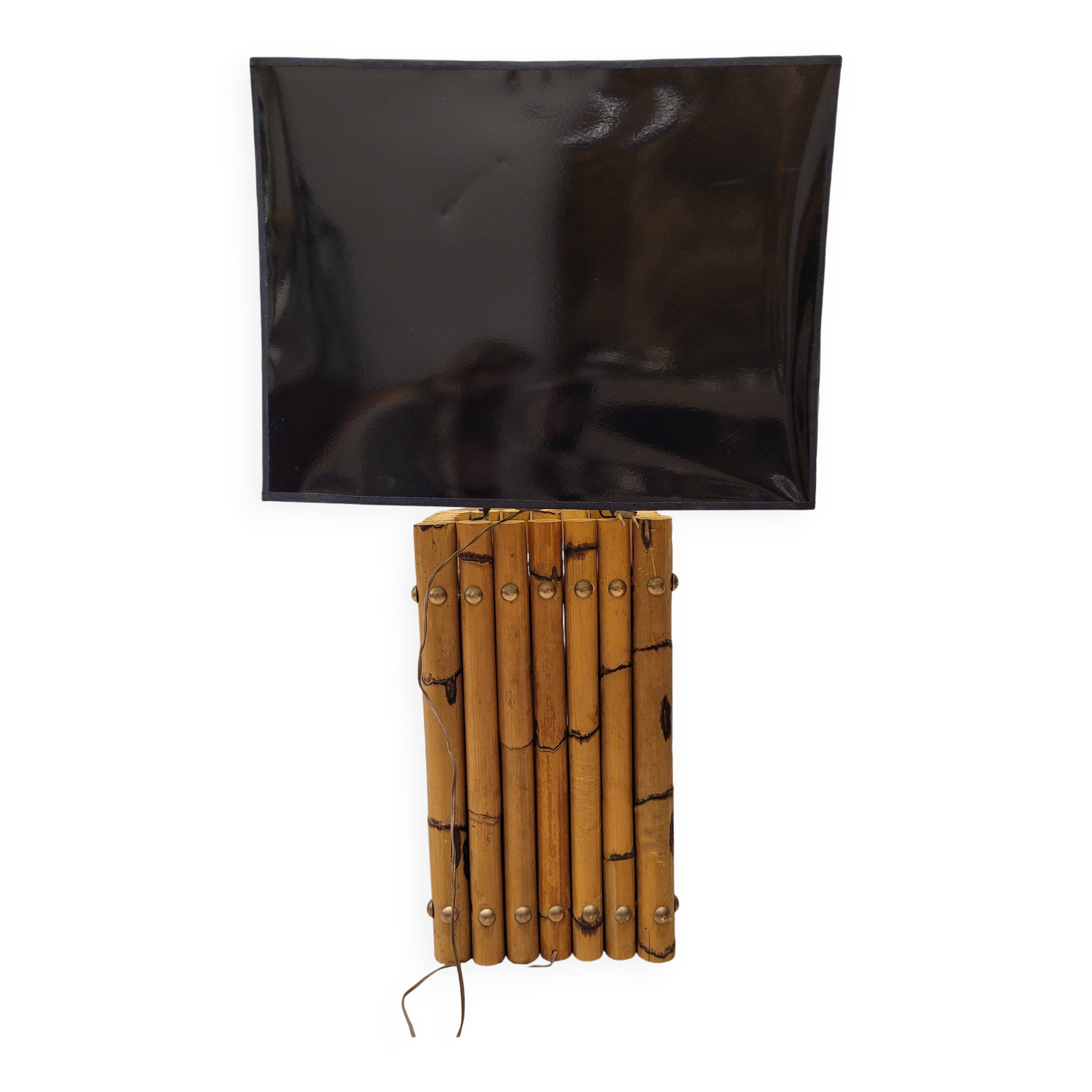 Natural bamboo lamp, 70's – Italia