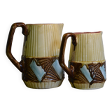 Pair of Orchies pitchers