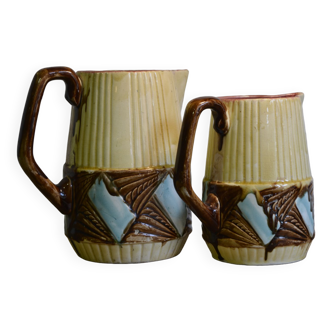 Pair of Orchies pitchers