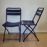 Pair of Italian folding chairs