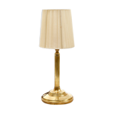 Brass table lamp with Silk shade