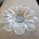 Bougeoir en cristal de pétale de fleur Holmegaard par Sidse Werner Danemark