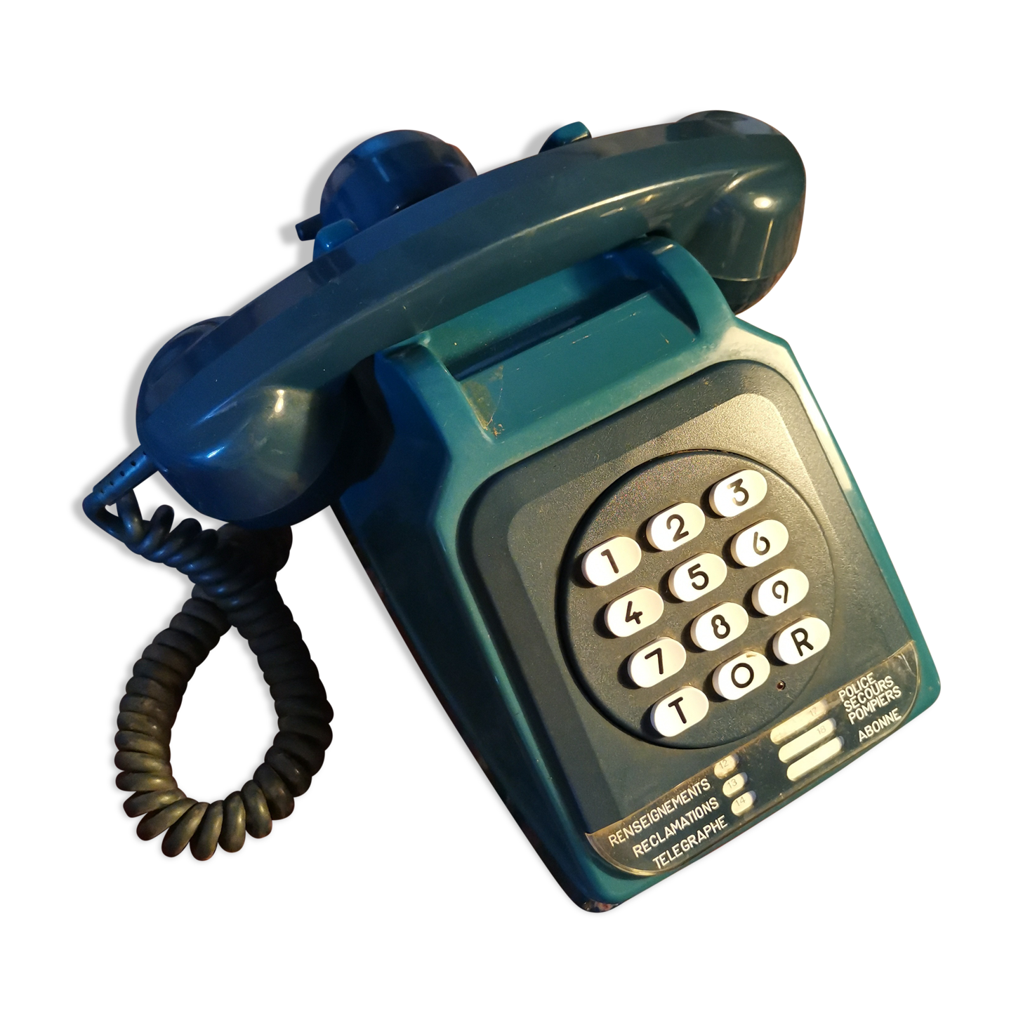 Vintage blue phone