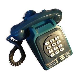 Téléphone bleu vintage