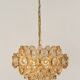 Lustre en laiton doré par Palwa Allemagne, années 1970