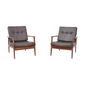 Paire de fauteuils de