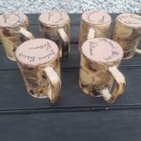 6 Vintage Cups Galerie Palissy Vallauris