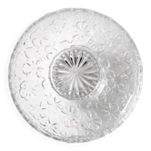 Glass Bowl: Mid-Century Floral Bohemia Plate, Sklo Union / 1960s
