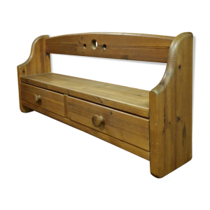 Armoire murale brutaliste - pin