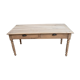 Table de ferme en noyer massif