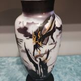 Vase en verre multicouche art déco