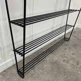 Vintage shelf in metal and wood