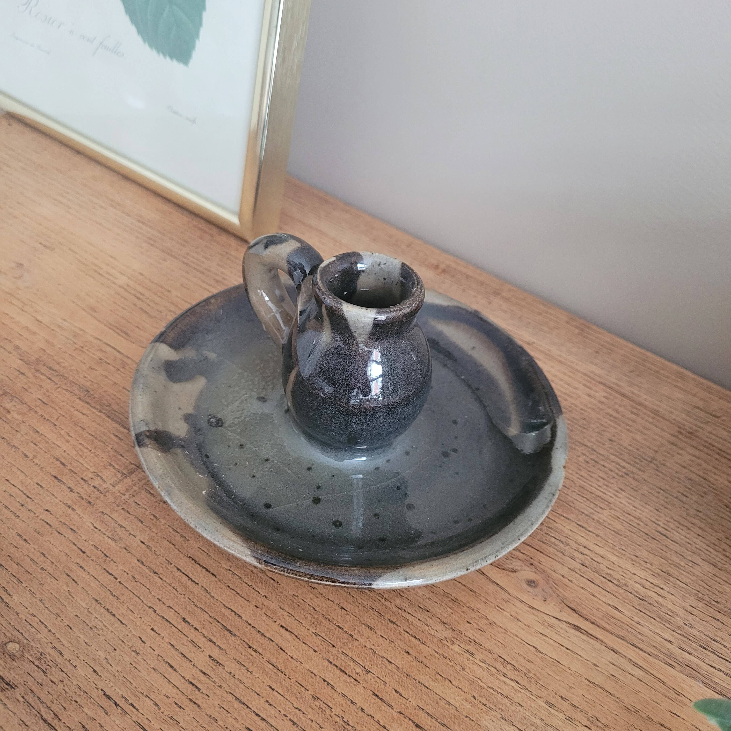 La Redoute x Selency ceramic candle holder 05 gray