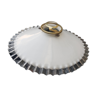 Old white opaline lampshade