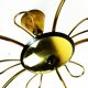 1950s sputnik spider CEILING LAMP brass stilnovo ära mid century