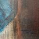 Huile sur toile portrait de femme