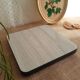 Flat bottom in white veined formica gray - vintage