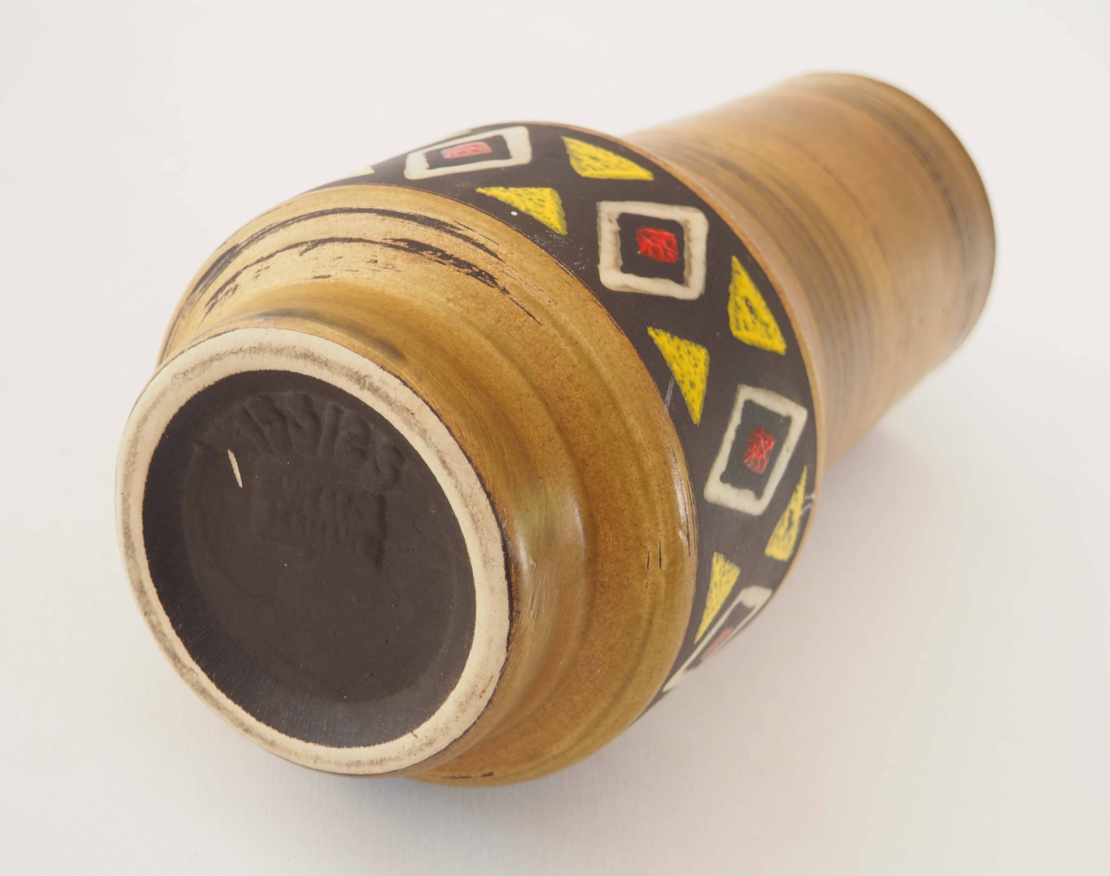 West Germany multicolored vase