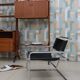 Luigi saccardo leather armchair arrmet 1970s