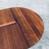 Popular Work Oak Extendable Dining Table, France, 1930s