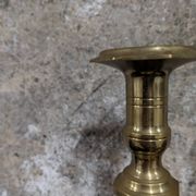 Pair of brass candlesticks