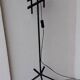 Black iron floor lamp
