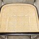 Pair of black Breuer b32 chairs and cannage