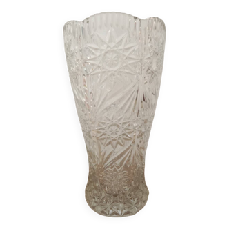 Large crystal vase