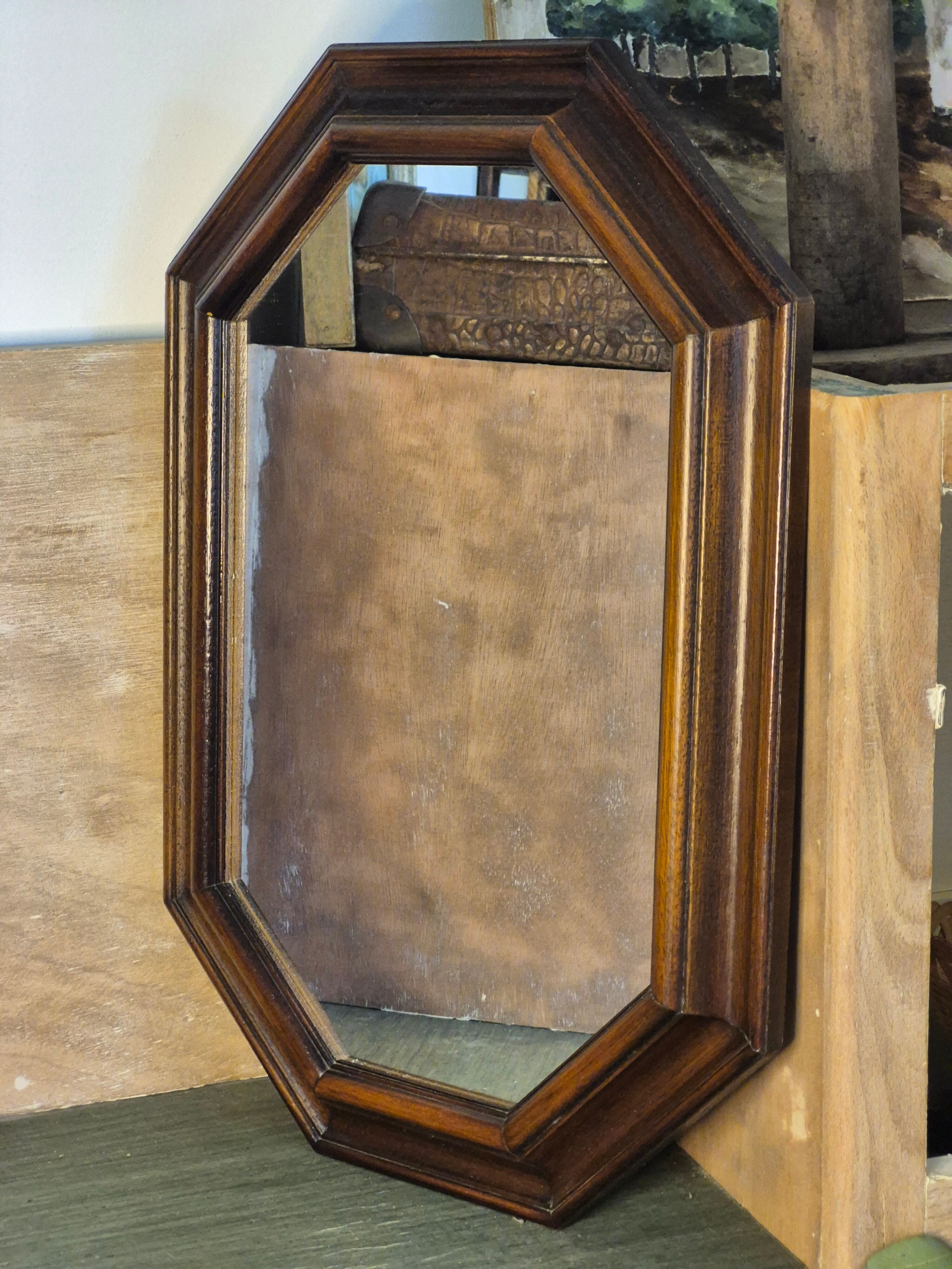 Wooden mirror