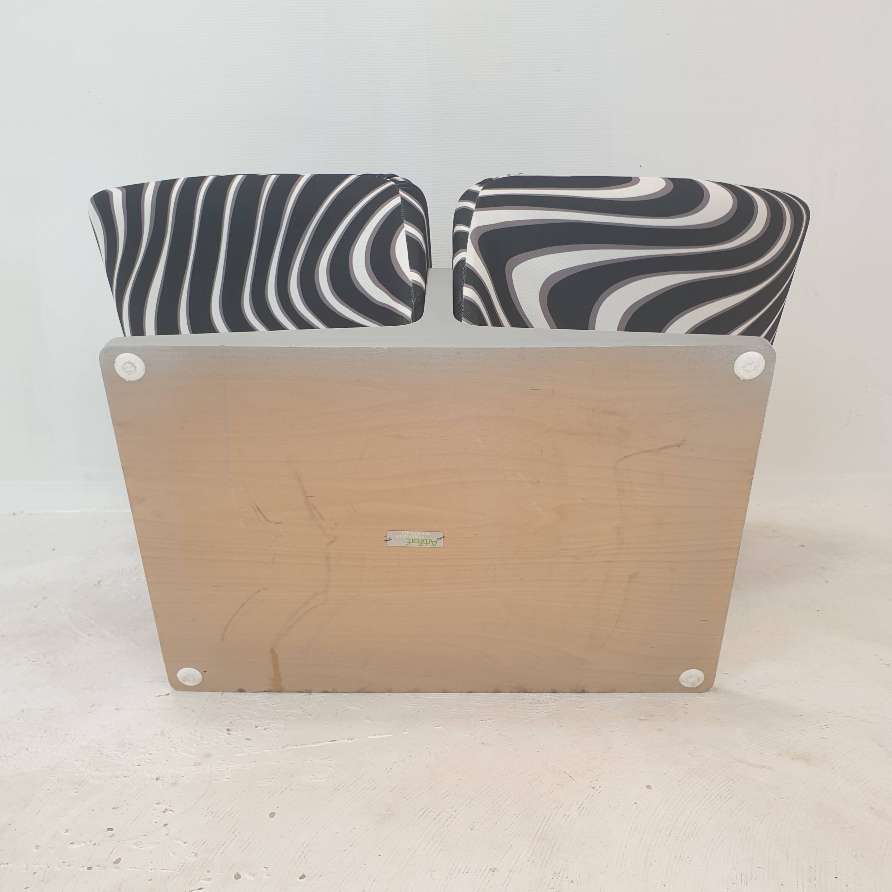 Ribbon Chair With Ottoman by Pierre Paulin for Artifort, 1990's