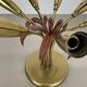 Brass Italian Stilnovo Style Theatre Ceiling Light Flush Mount, Italy, 1950