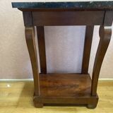 Console Restauration en placage d'acajou