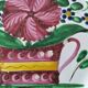 Pair of hand-painted antique plates – Rustic-chic floral decor