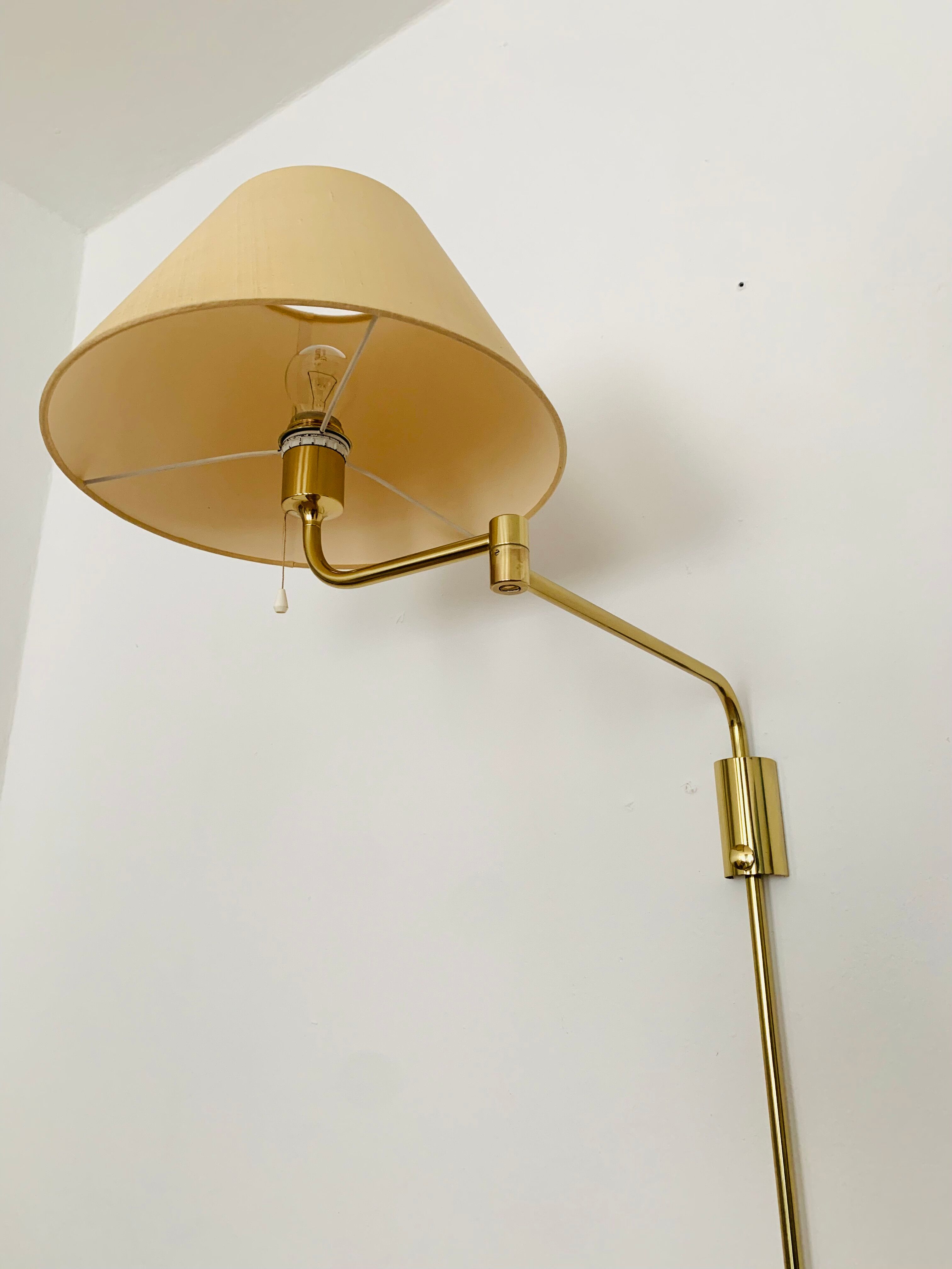 1970s Brass Lesan Wall Lamp by Florian Schulz