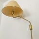 1970s Brass Lesan Wall Lamp by Florian Schulz