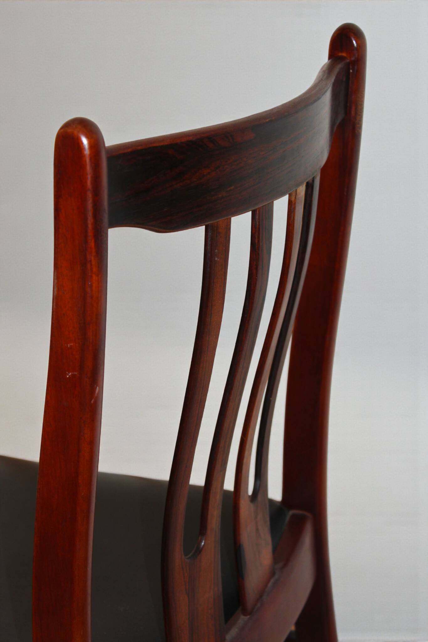 Vintage rosewood chairs from the 1970s.