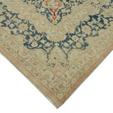 Hand-knotted persian vintage 1970s 305 cm x 390 cm beige wool carpet
