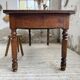 Table de ferme ou table de drapier noyer massif 1900