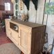 Raw wood sideboard