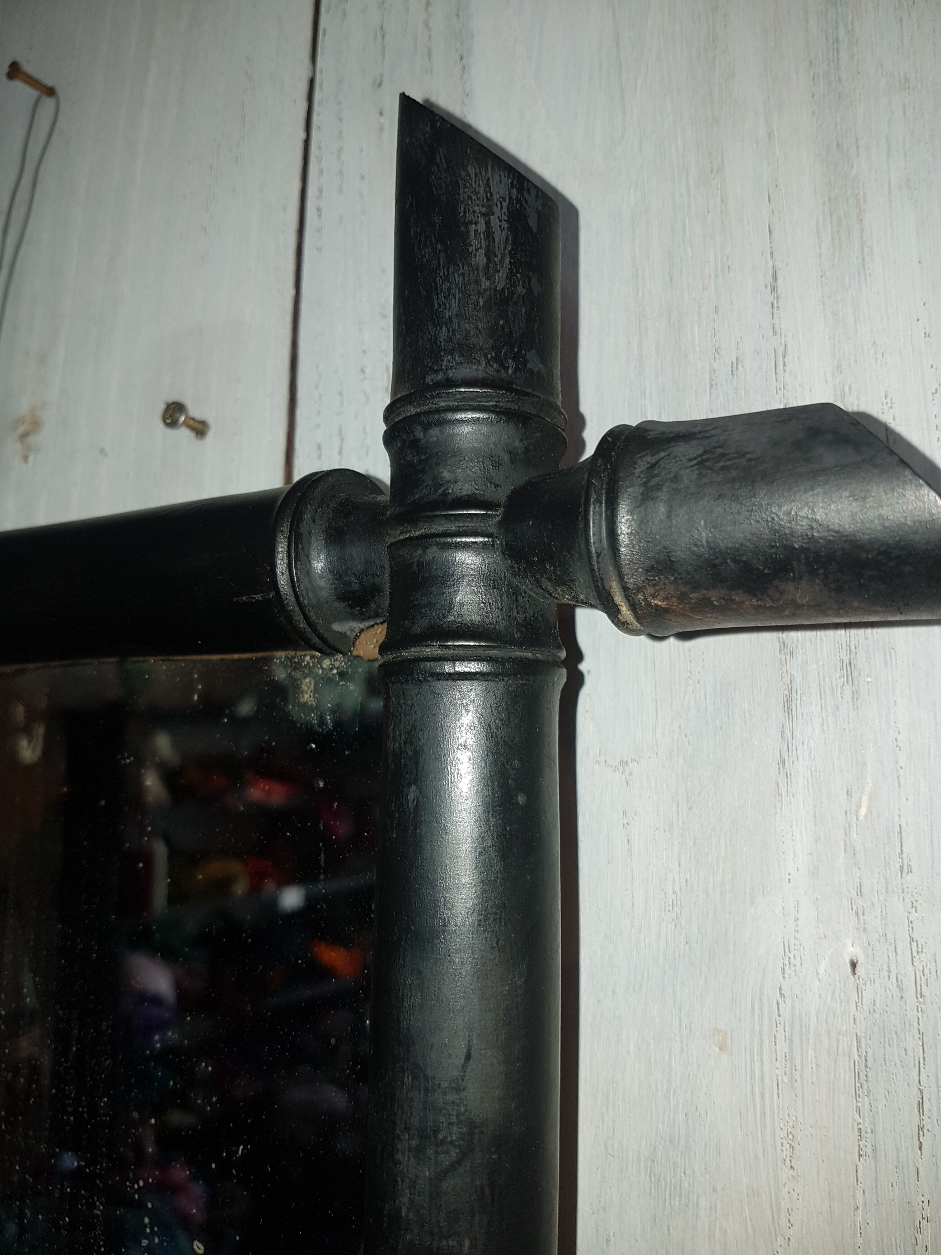 Black bamboo mirror 57x72cm