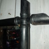 Black bamboo mirror 57x72cm