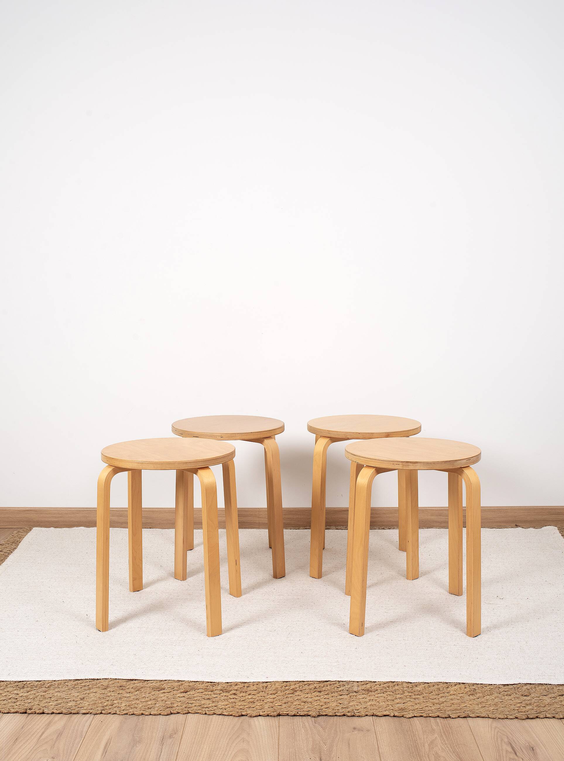Ikea stools, frosta model, from the 90s. set of 4.