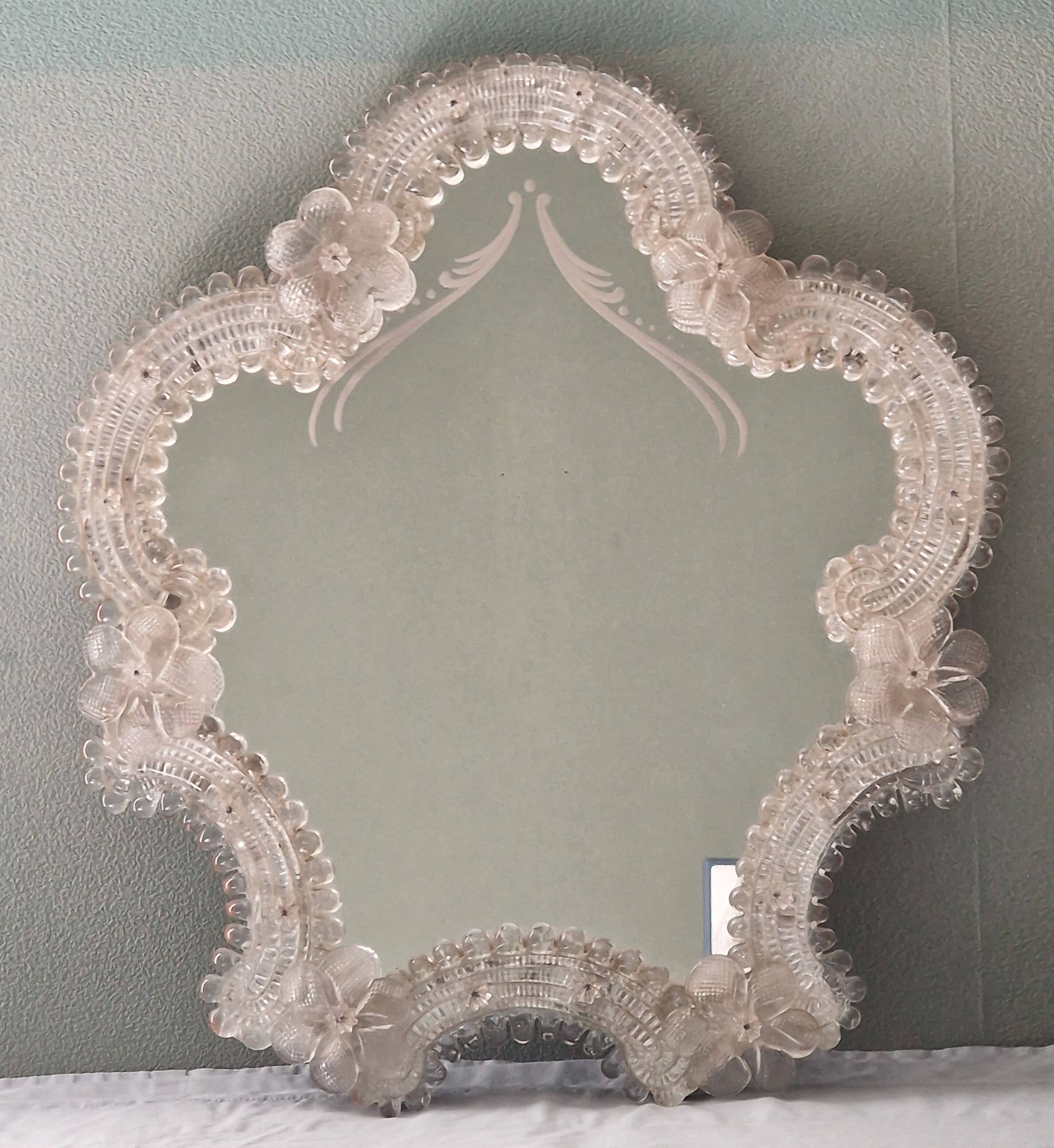 Venetian Murano glass mirror